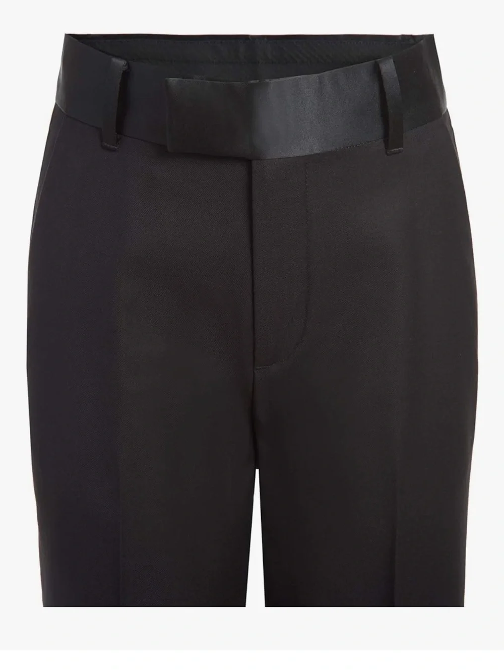 Calvin Klein Boys Black Tuxedo Size 18 Satin Lapel Formal Suit Set Wedding - Picture 3 of 6